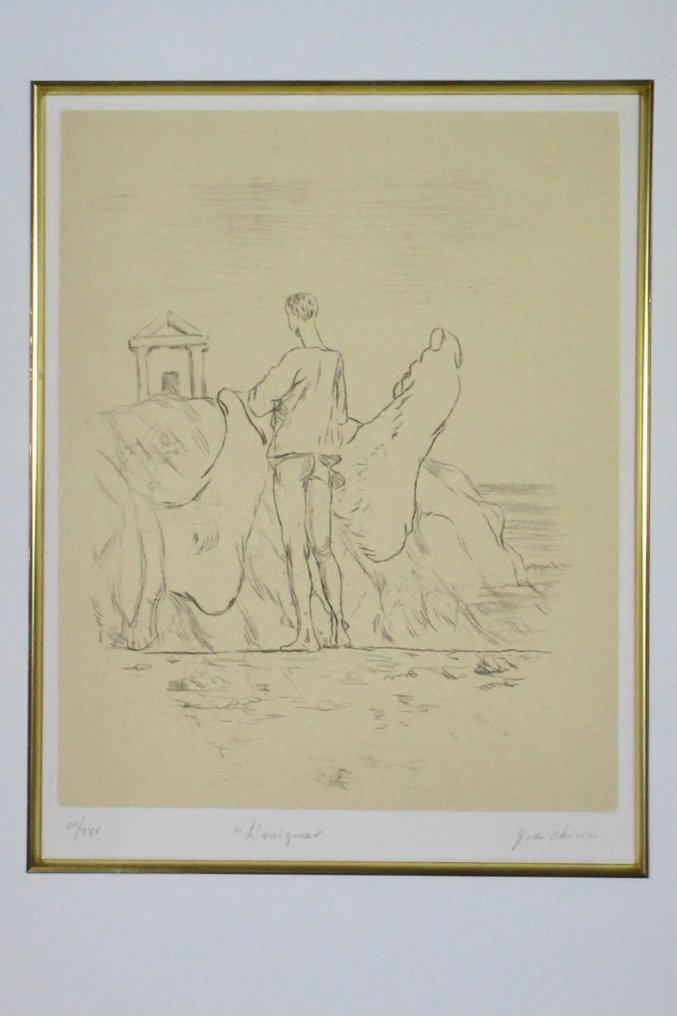 Giorgio De Chirico (1888-1978) - L'enigma (1971) #3.2