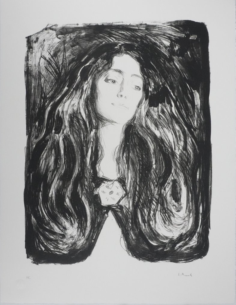 Edvard Munch (1863-1944) - Broche, Eva Mudocci #1.0