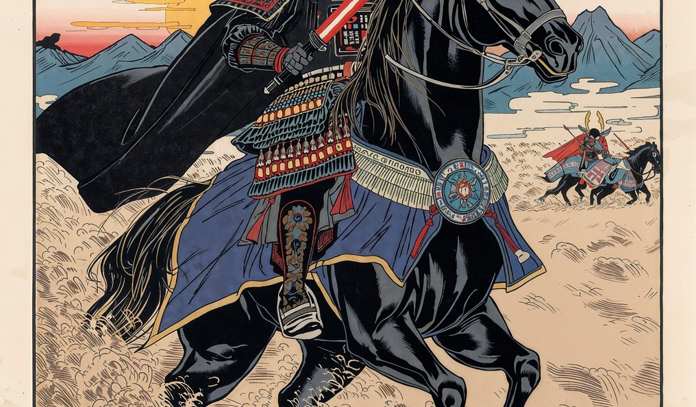 Sato Hageshi - Shadow Rider - Darth Vader Star Wars - Signed and Numeroted 8/10 #4.3