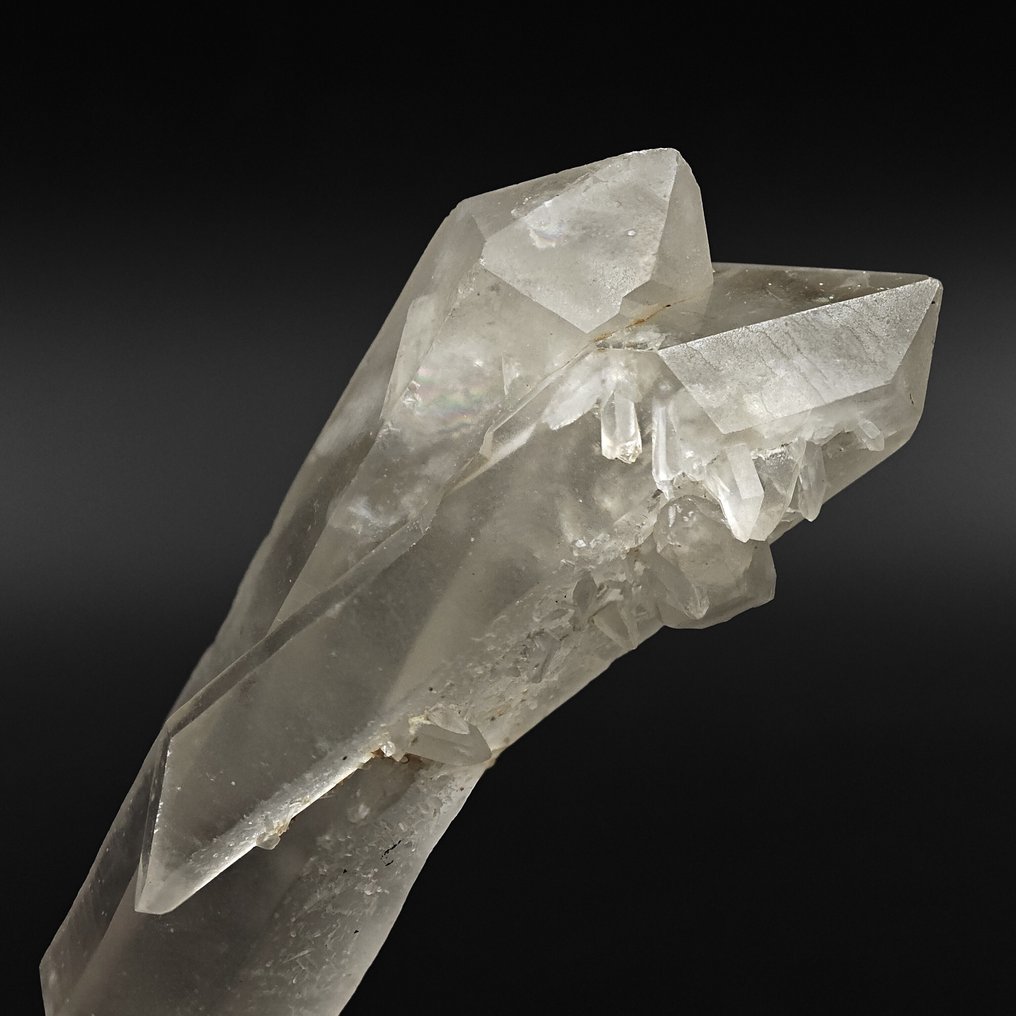 Fantastic dolphin-shaped quartz and double-terminated quartz, Alpine, Italy Crystal - Height: 80 mm - Width: 31 mm- 56 g #1.0