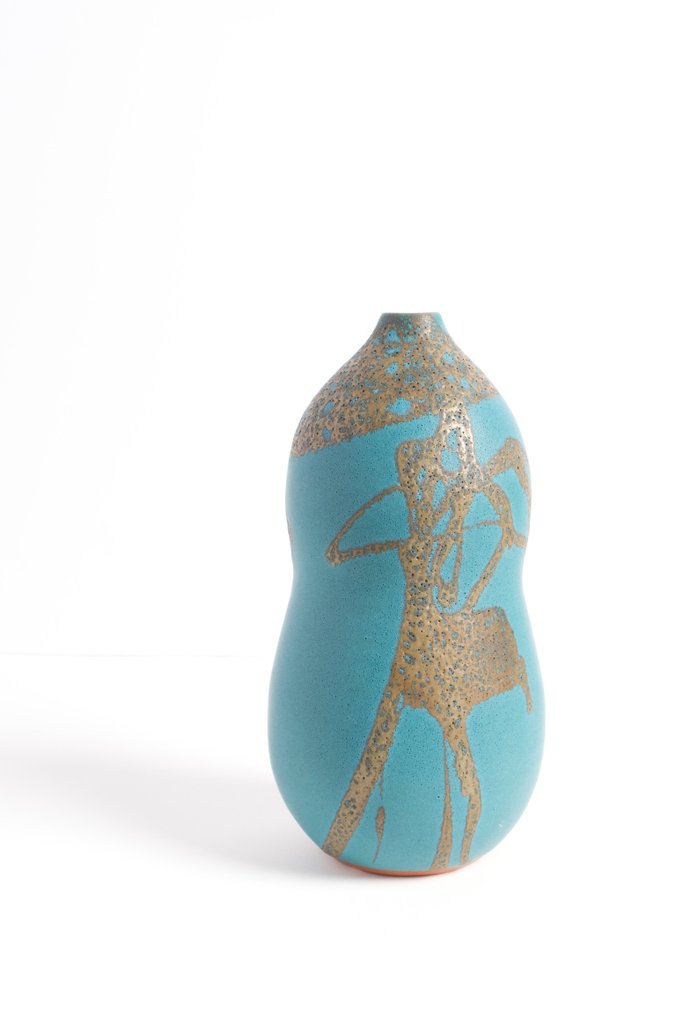 陶瓷稀有双瓶花瓶 – 森野宏明泰明 - 陶瓷 - 日本 - 昭和年代(1926-1989) #2.1