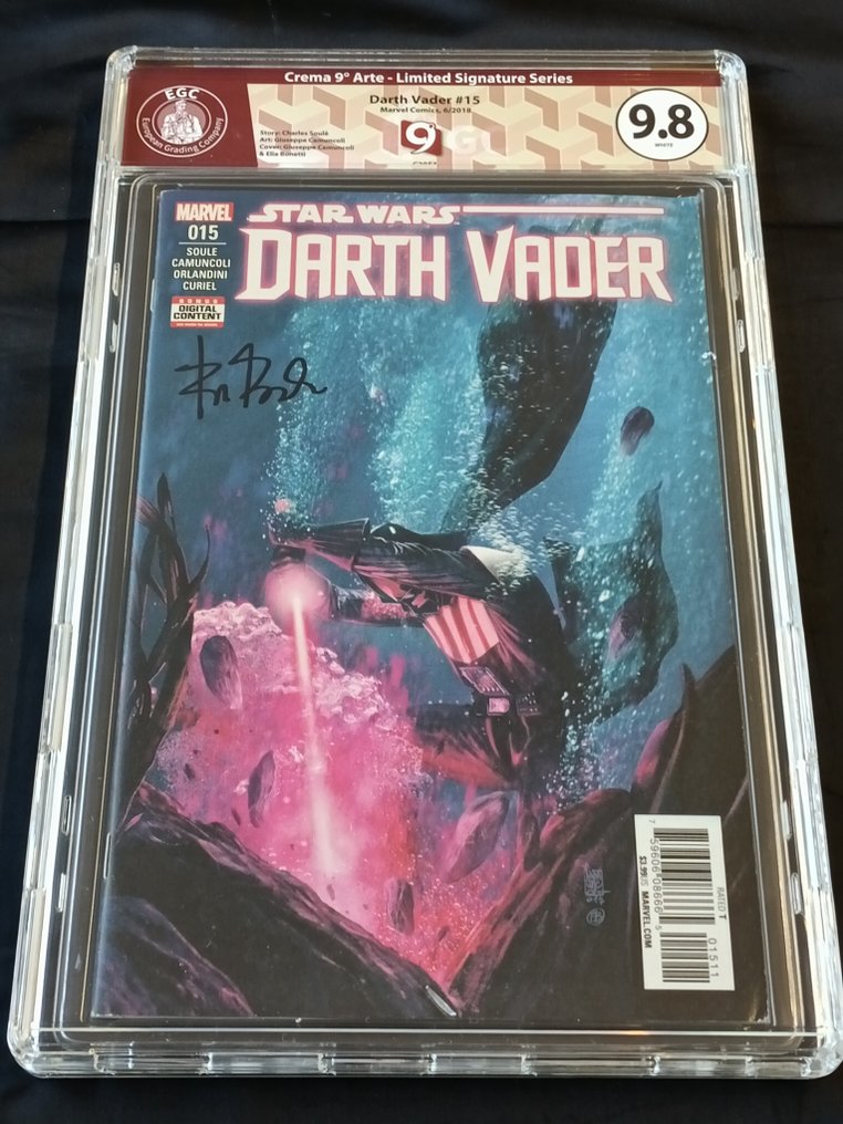 Star Wars: Darth Vader (Vol. 2) #15 + 16 - EGC 9.8 + 9.8 - Custom Label - Signed by Elia Bonetti - 2 Signed graded comic - 第一版 - 2018 #1.0