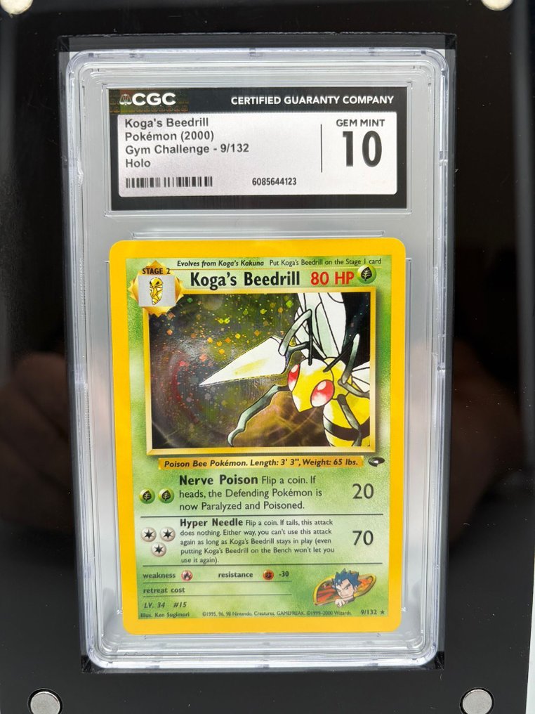 Pokémon Graded card - Koga's Beedrill Holo - CGC 10 - WOTC - Gym Challenge #1.0