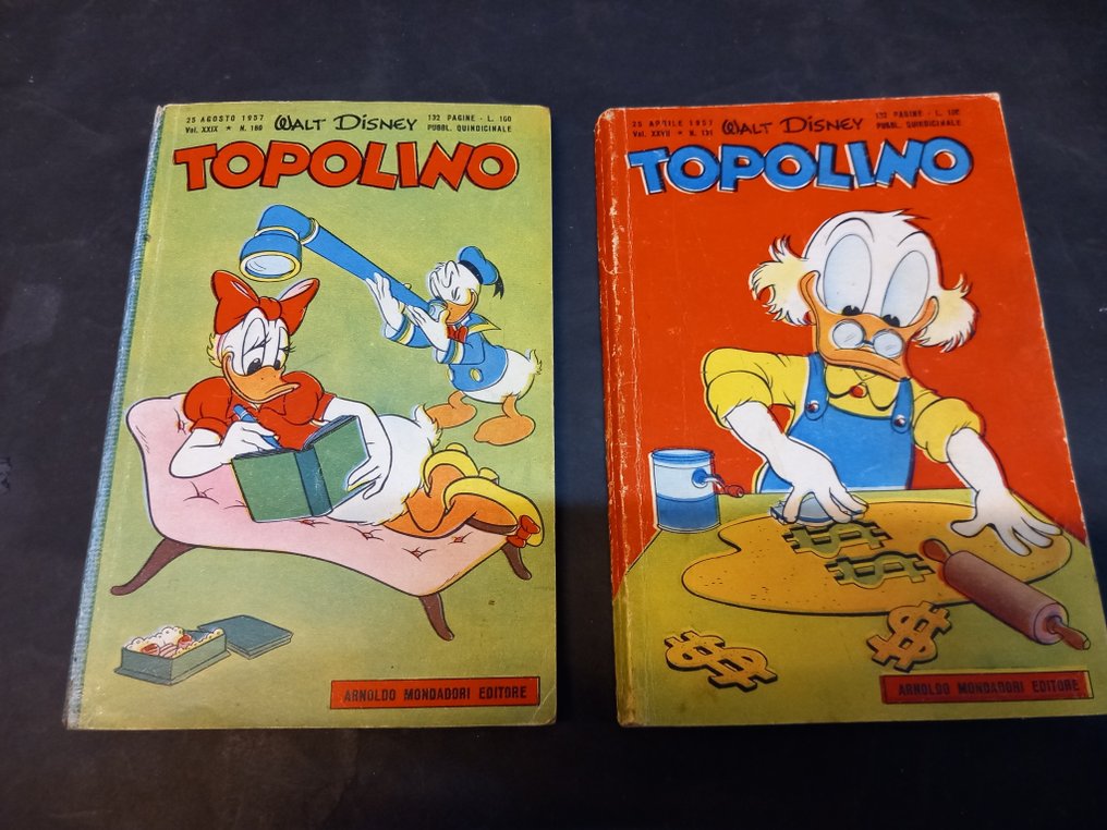 Topolino N. 151  e 169 - con bollino club , giochini non compilati , - 2 Comic - First edition - 1957 #1.0