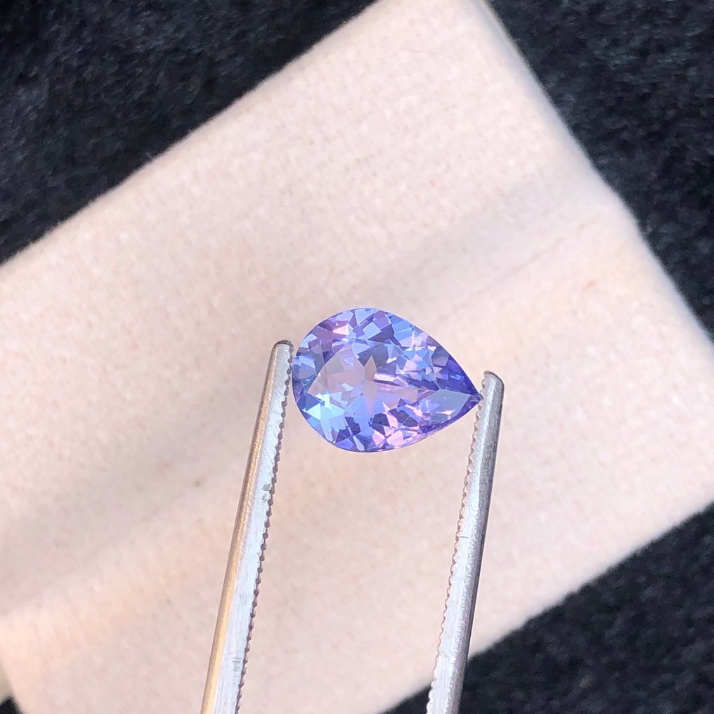 χωρίς τιμή ασφαλείας - 1 pcs Βιολετί, Μπλε Τανζανίτης - 1.49 ct - International Gemological Institute (IGI) #1.0