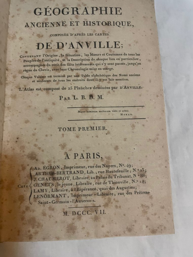 D’Anville - Géographie ancienne et historique - 1807 #3.2