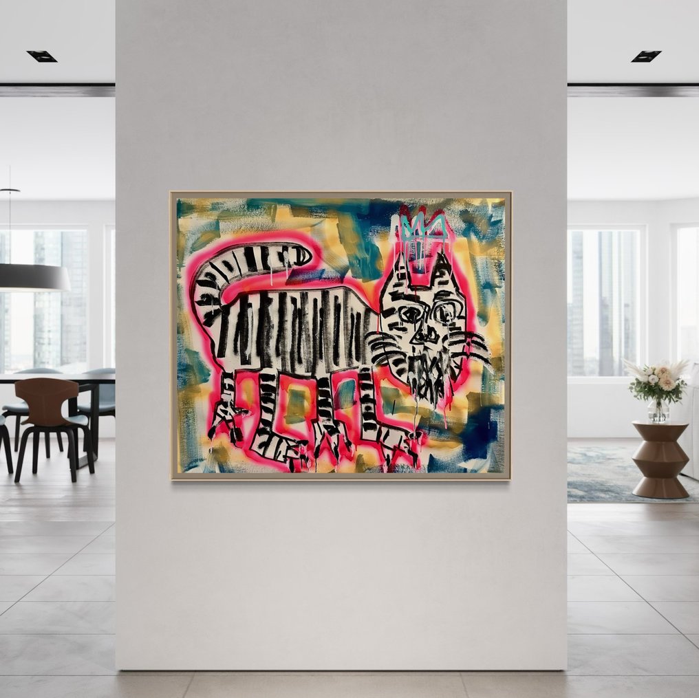 Timo Wedell - White Cat Like Basquiat - XL #1.0