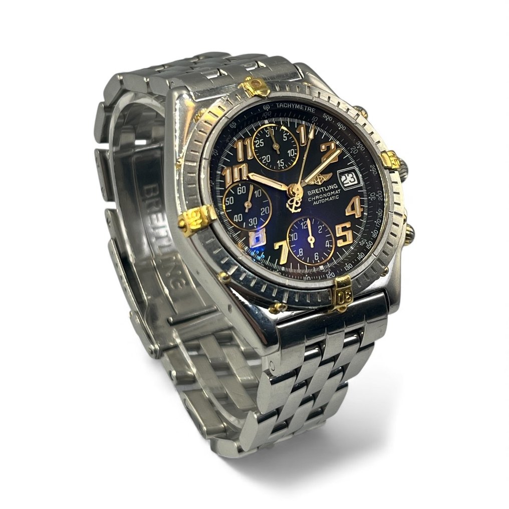 Breitling - Chronomat Chronograph Automatic - Black Dial – Two-Tone Bezel - Zonder Minimumprijs - B13050.1 - Heren - 1990-1999 #4.3
