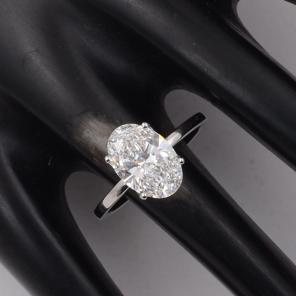 Nincs minimálár - Gyűrű - 14 kt. Fehér arany - 2.56ct. tw. Gyémánt (Laboratóriumban előállított) - Gyémánt #1.0