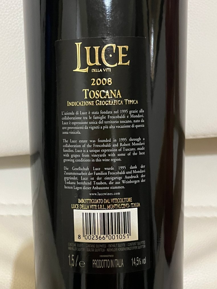 2008 Luce della Vite, Luce - Τοσκάνη IGT - 1 Magnum (1,5 L) #3.2