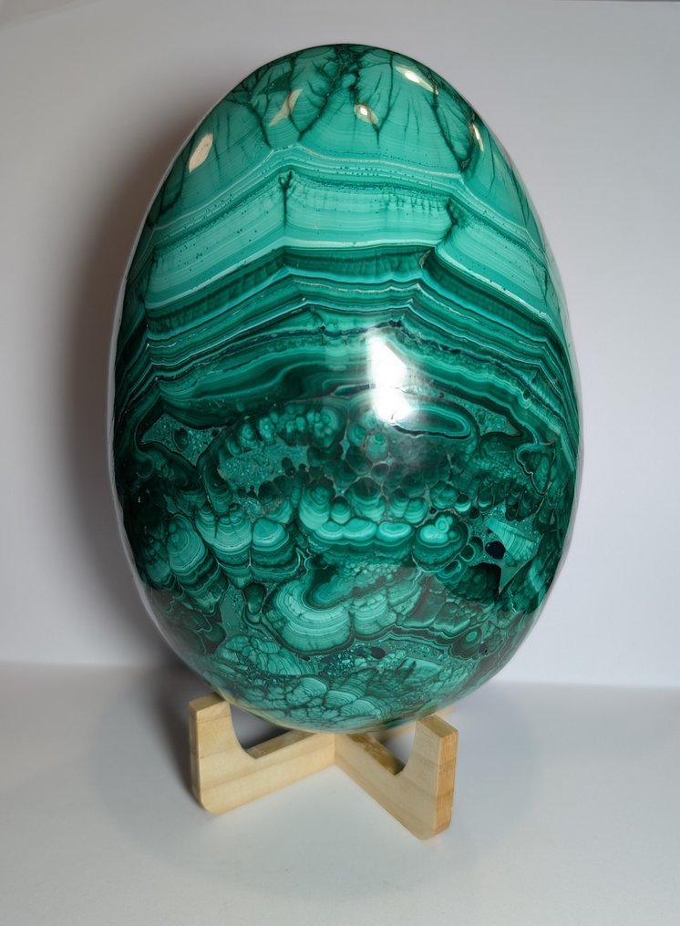 Malachite 蛋 - 高度: 200 mm - 闊度: 143 mm- 7200 g - (1) #4.3