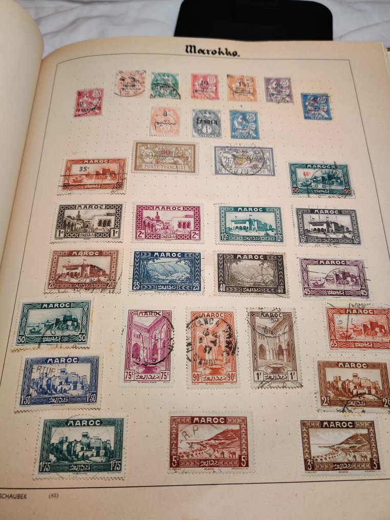 French Colonies  - Collection of French colonies in Schaubeck album #1.0