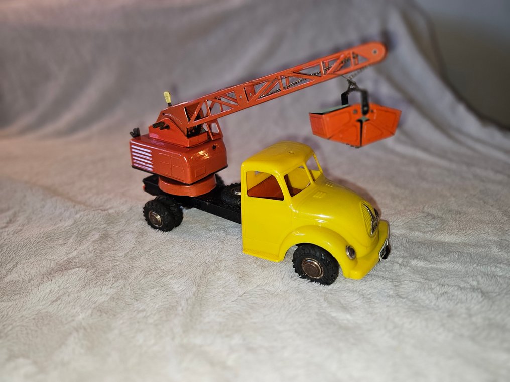 MS Michael Seidel - Τσίγκινο παιχνίδι - MS-1200 Kraanwagen yellow - 1950-1960 - Γερμανία #1.0