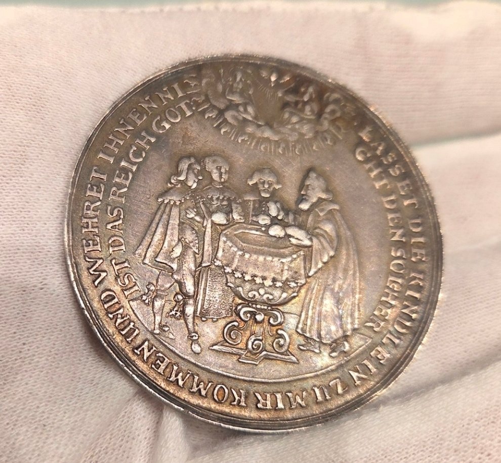 Niemcy, Saksonia Johann Georg I.. Silbermedaille o.J. (1615-1656) von Paul Walther, Dresden Selten #1.0