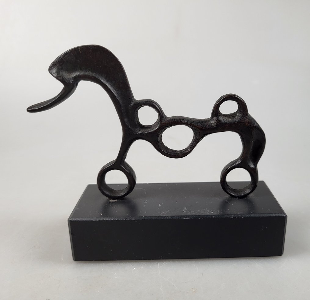 Francesco Simoncini - Francesco Simoncini - 雕刻, Etruskisch paard - 8.5 cm - 青銅色 #3.2