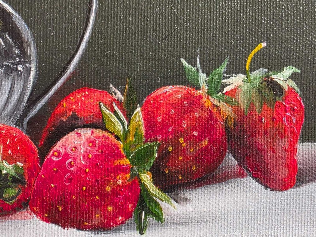 Alexander Nakonechnyi (XX-XXI) - Natura morta con fragole #4.3