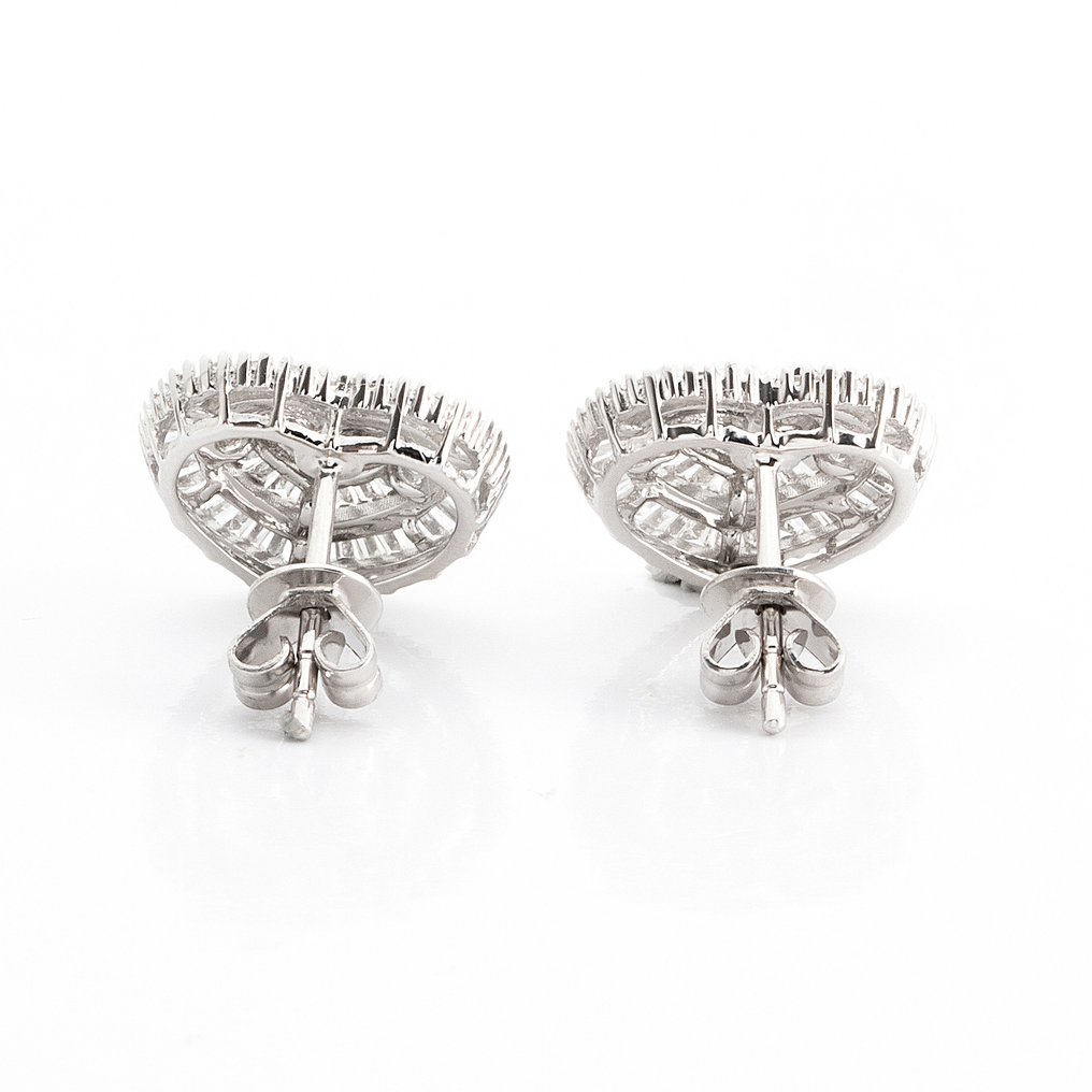 没有保留价 - 耳环 - 18K包金 白金 -  0.80ct. tw. 钻石 (天然)  - 钻石 #4.3