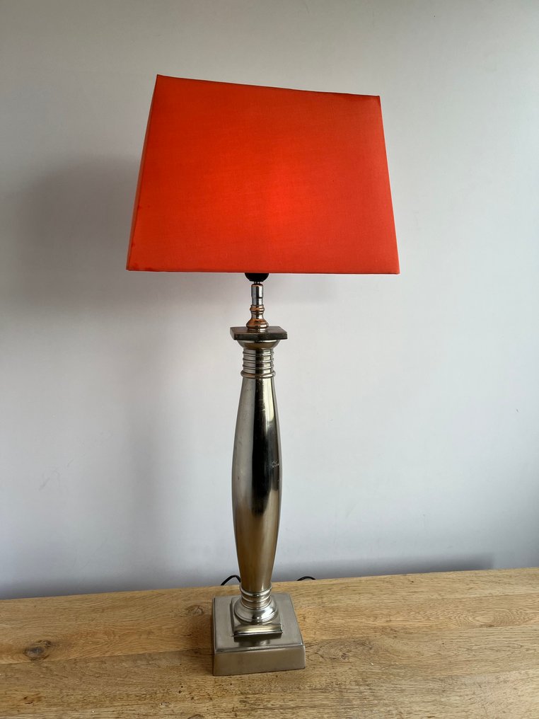 檯燈 - XL柱子银色台灯 - 金屬 - zilverlook台灯 #1.0