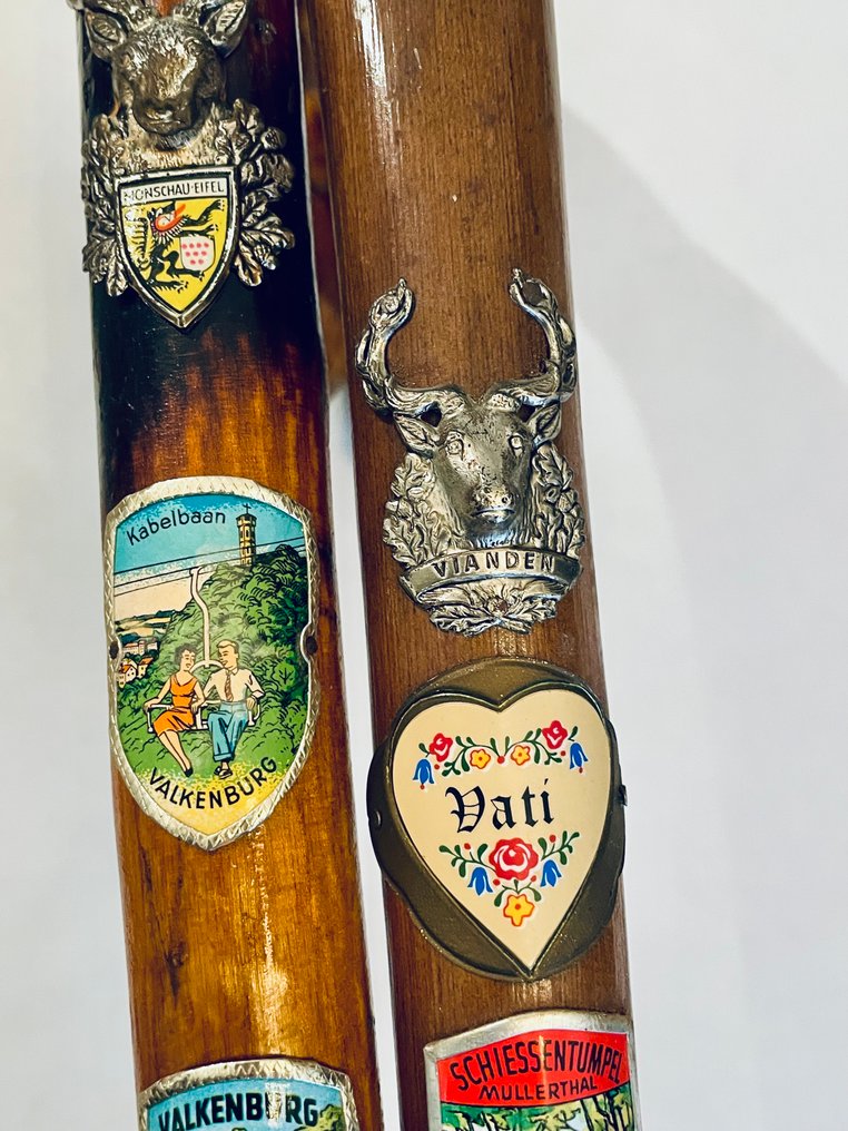 手杖  (3) - 木, 黄铜, 铁 - 复古手杖 #4.3