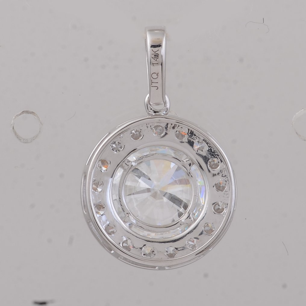 No Reserve Price - Pendant - 14 kt. White gold - 2.42ct. tw. Diamond (Lab-grown) - Diamond #3.2