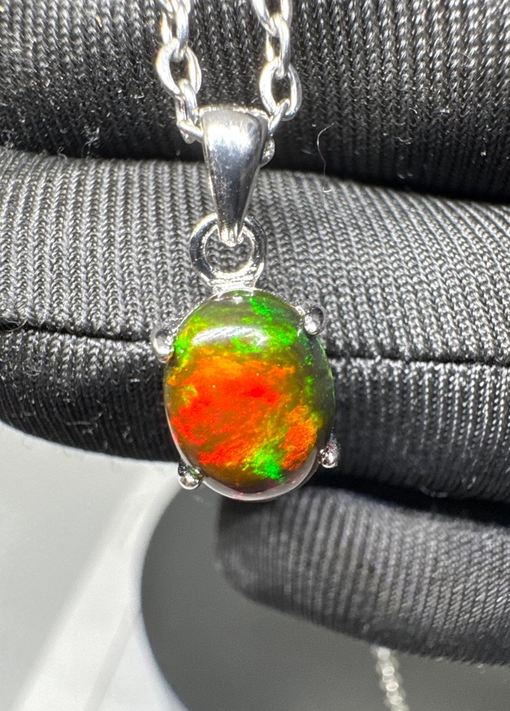 Οπάλιο Κρεμαστό κόσμημα - Ύψος: 18 mm - Πλάτος: 8 mm- 1.16 g - (1) #3.2