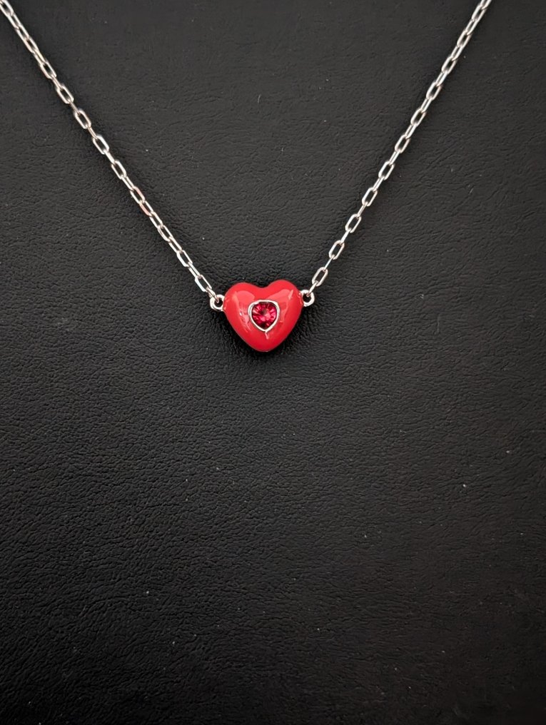 Statua, Swarovski collier - 1 cm - Metallo, Cristallo #2.1