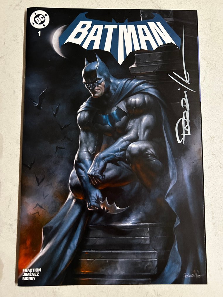 Batman (Vol. 4) #1 - Carnivore Comics Lucio Parrillo Variant - Signed by Lucio Parrillo + COA - Card Stock Affixed Cover - Print Run of 600 - 1 Signed comic - Limited edition - 2025 #1.0