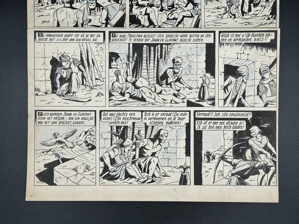 Vandersteen, Willy - 1 Original page - Ridder Gloriant - 1950 #2.1