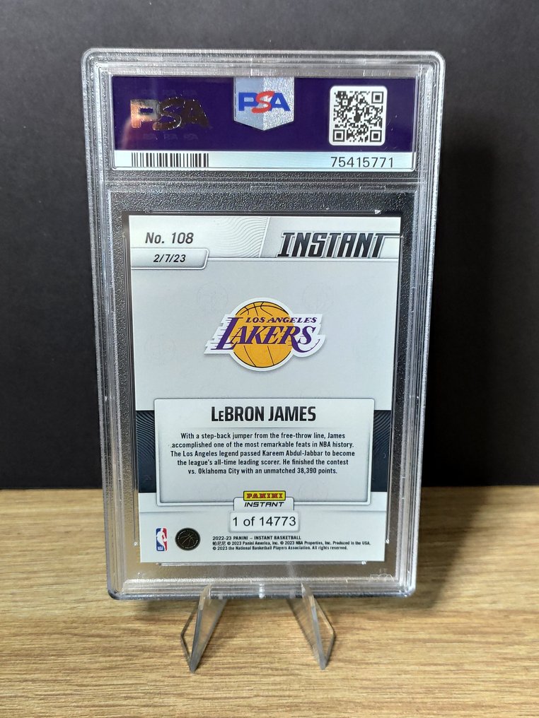 2023 Panini Instant LeBron James #108 Record 38390 Points - PSA 10 - 1 Graded card #1.0