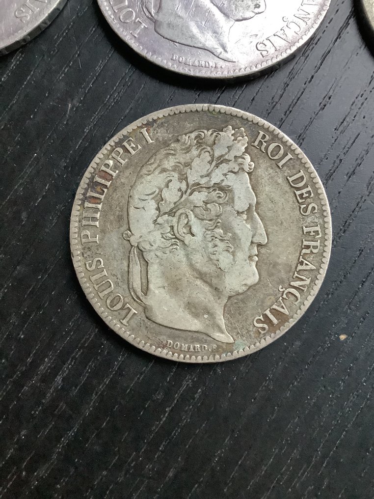 法国. Louis Philippe I. 5 Francs 1834/1837 (7 munten)  (没有保留价) #4.3