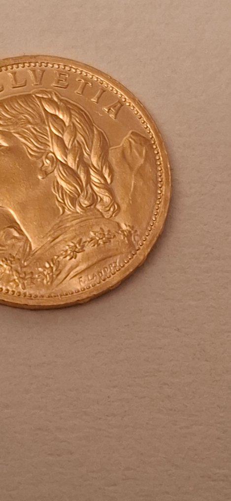 Suiza. 20 Frank 1935 #3.2