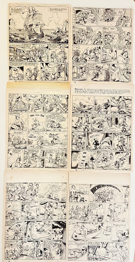 Uderzo & Goscinny - 120 Print - Oumpah-Pah - planchas ejecutivas de impresión - 1964 #1.0