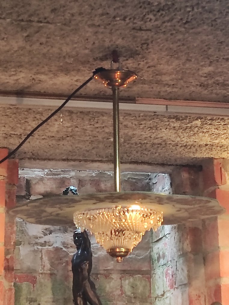 Lampe - Les Roses - Verre, Laiton #3.2