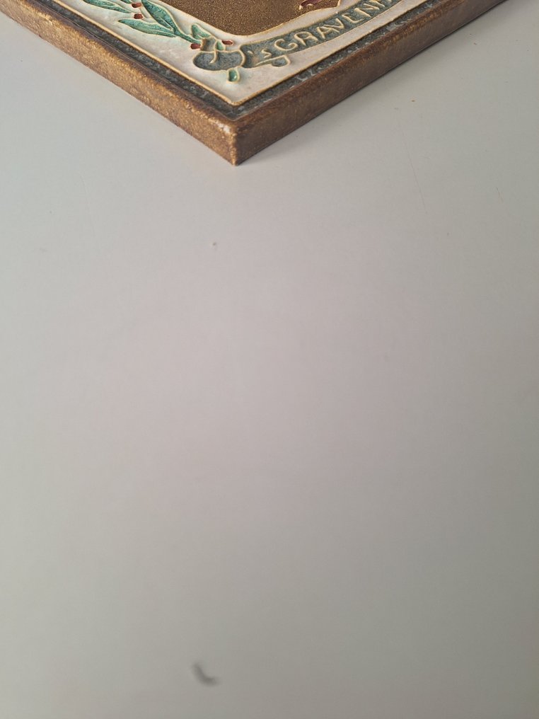  Tile - Cloisonne (weapon) tile The Hague - Porceleyne Fles - 1930-1940  #1.0