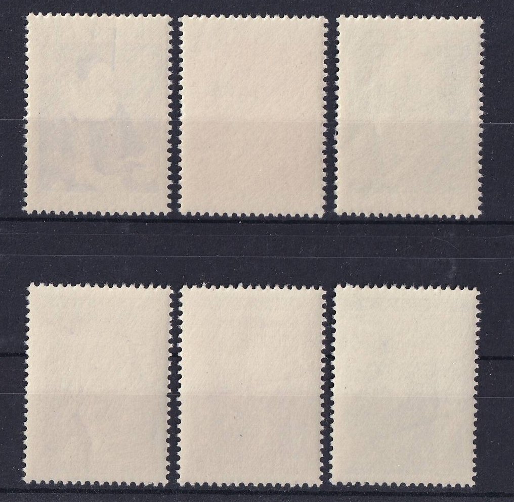 Βέλγιο 1949 - Jordaens & Van der Weyden - οι 6 σφραγίδες - OBP/COB 792/97 #1.0