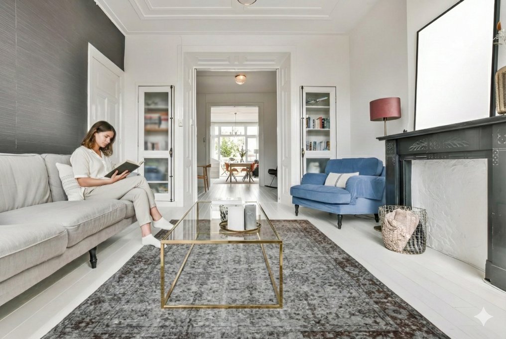 Grey vintage - Rug - 260 cm - 160 cm - With certificate #2.1