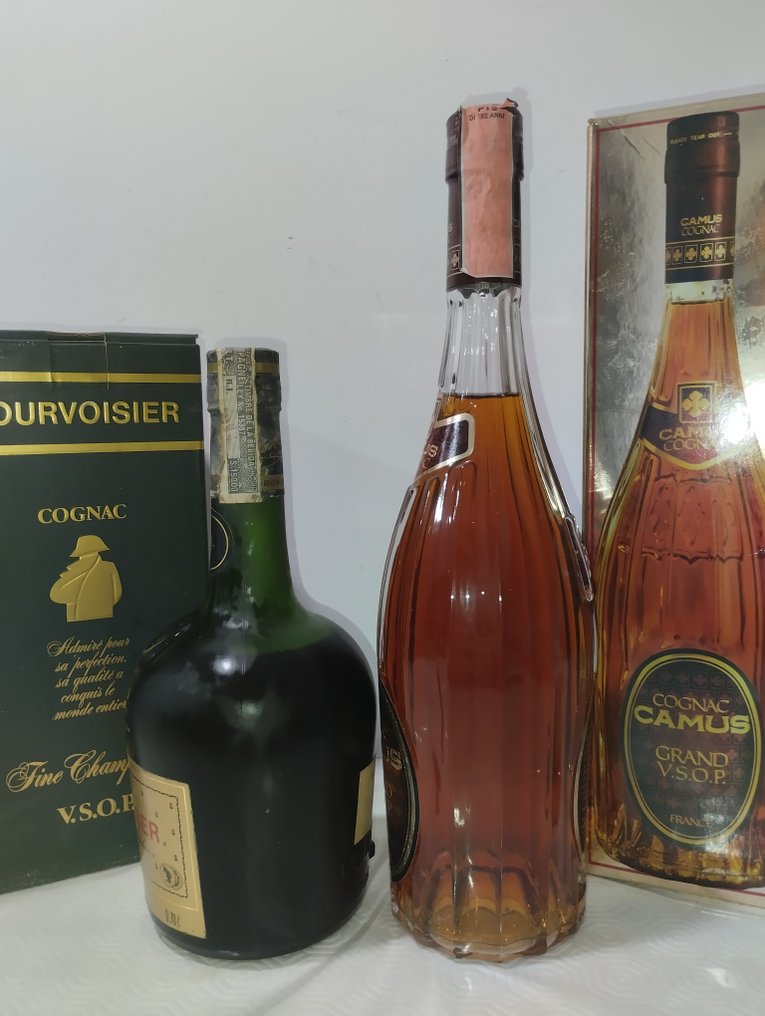 Courvoisier, Camus - VSOP  - b. Anni ‘80 - 70cl - 2 bottiglie #1.0