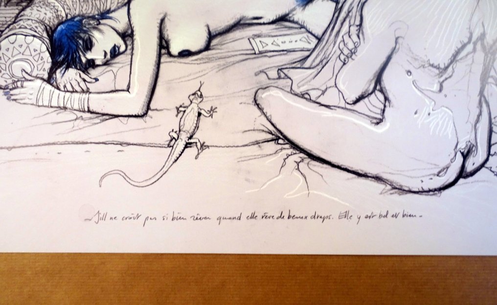 Bilal, Enki - 1 Offset Print - Bleu Sang Jill - 2001 #3.2