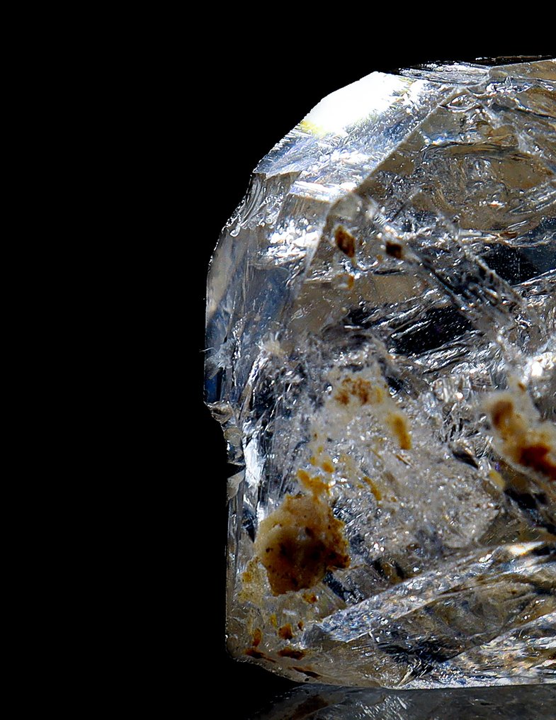 Colossal Herkimer Diamond • 39.60 ct • UV Light reactive petroleum - Height: 26 mm - Width: 21 mm- 7.92 g - (1) #1.0