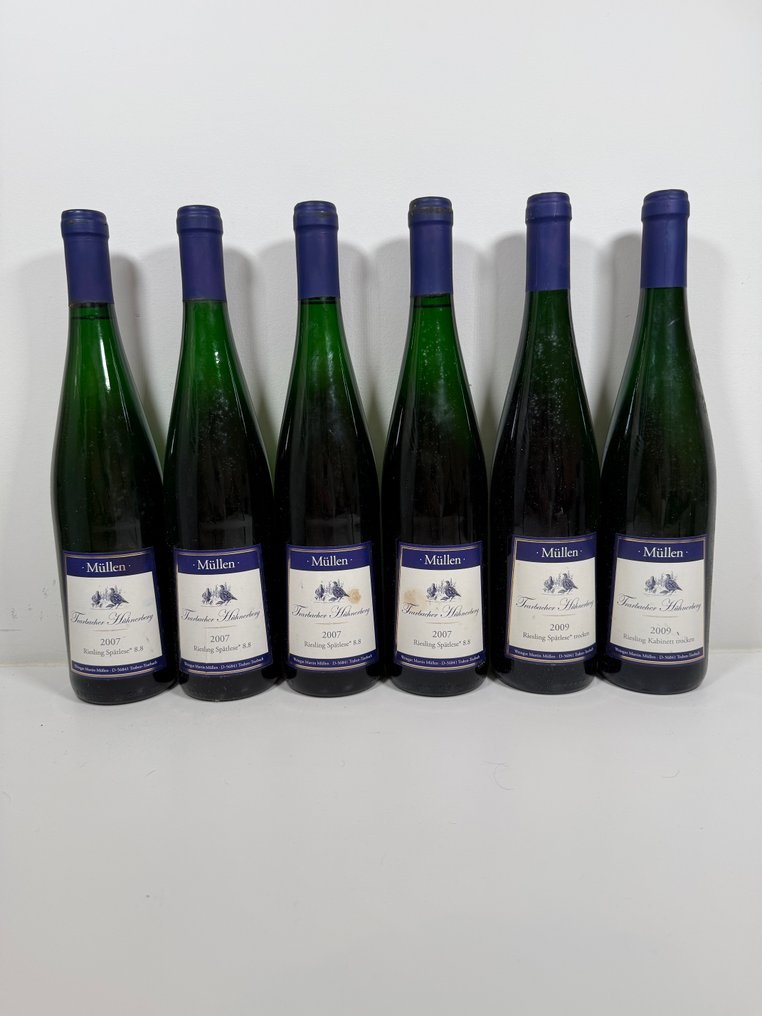 2007 x4, 2009 x2 Müllen, Riesling - Mosel Spätlese - 6 Garrafas (0,75 L) #1.0