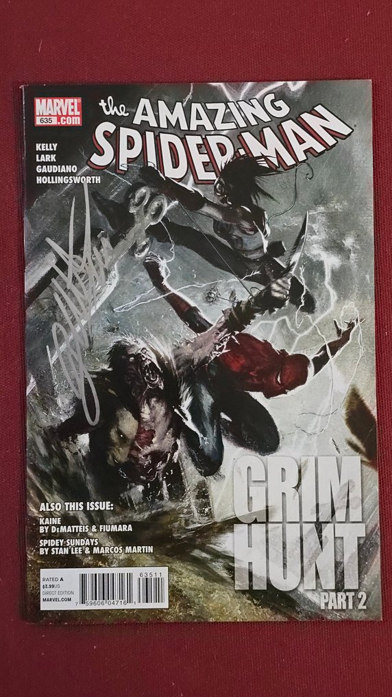 The Amazing Spider-Man #635 - Signed by Gabriele Dell'Otto + COA - 1 Signed comic - First edition - 2010 #1.0