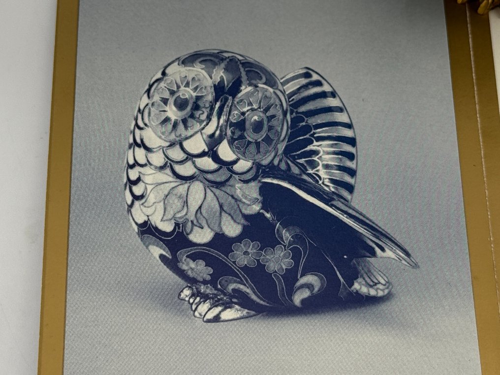 法贝热鸡蛋 - 皇室珐琅技艺的穆斯科维猫头鹰,富丽堂皇地镀有24K金。 - 镀金 #3.2