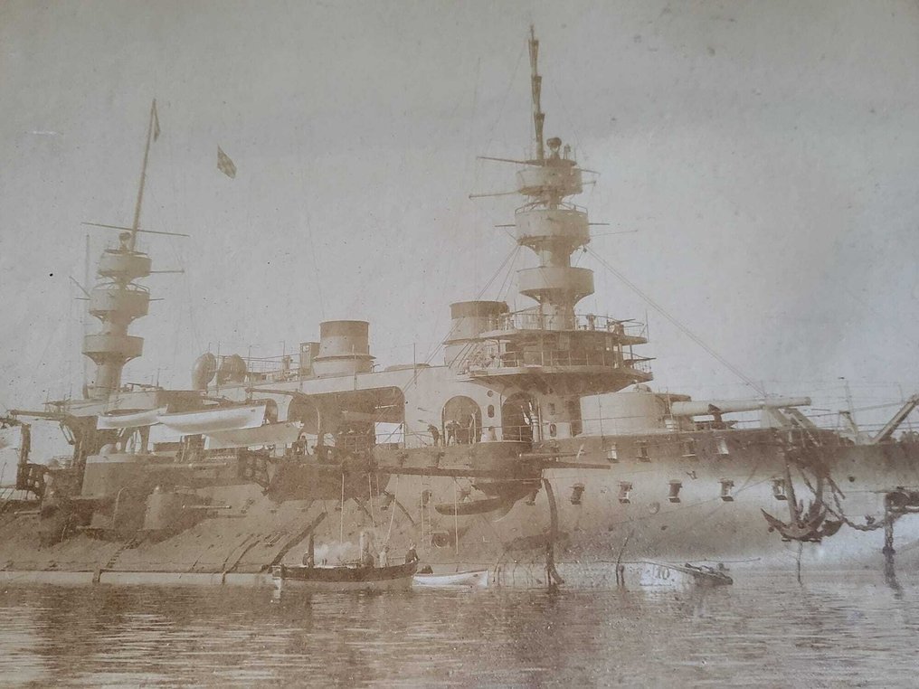 Διακόσμηση τοίχου (3) - Ensemble maritime : photographie ancienne (circa 1895–1910) & deux reproductions encadrées (XXᵉ #4.3