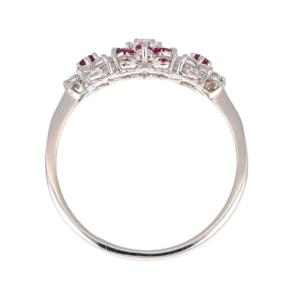 Sans prix de réserve - Bague - 18 carats Or blanc Rubis - Diamant #3.2