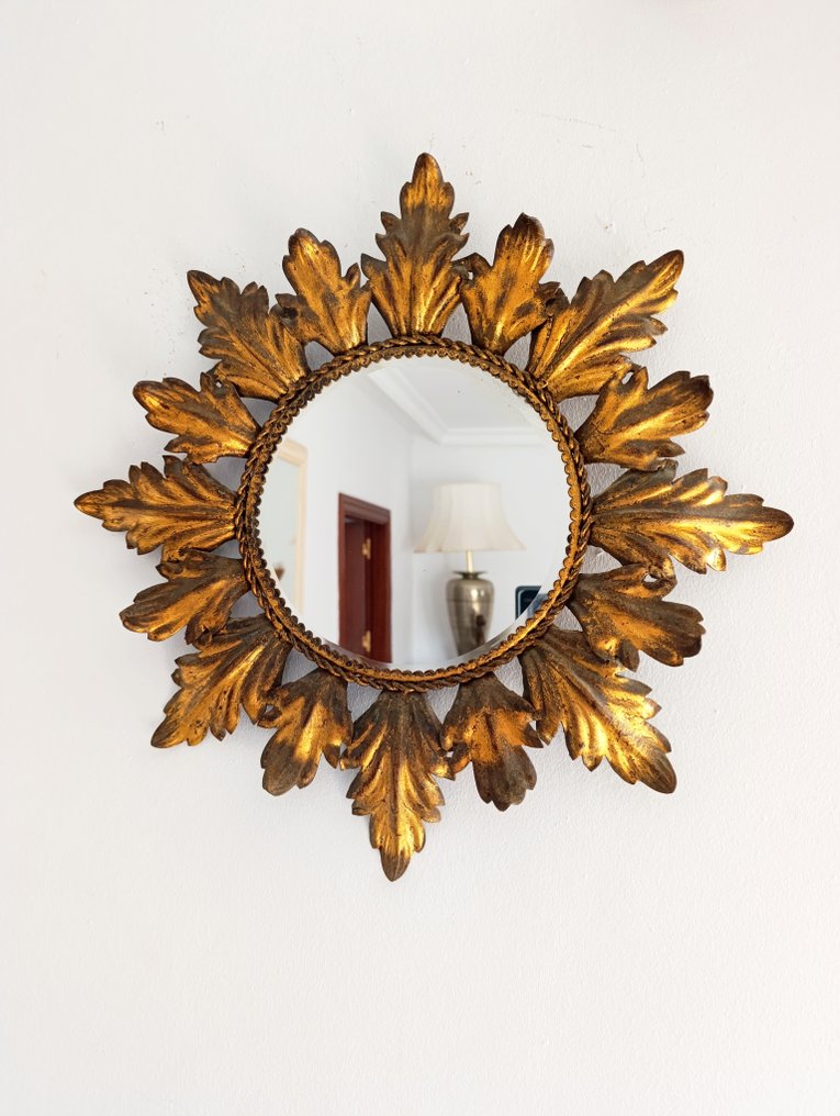 Fali tükör  - Fém - Espejo Sol az 70-es évek #1.0