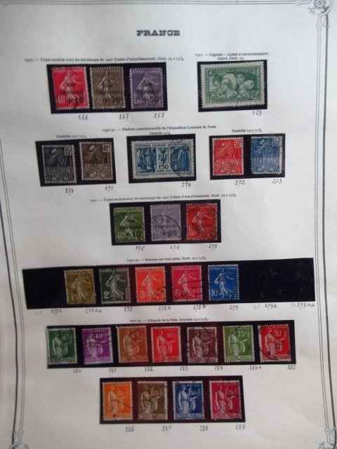 France 1930/1937 - Superb stamp collection. #1.0