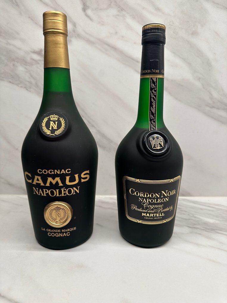 Camus, Martell - Napoléon + Cordon Noir Napoleon  - b. década de 1980 - 70cl #1.0