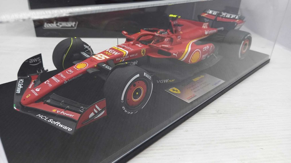 Look Smart 1:18 - Model car - Ferrari SF-24 Carlos Sainz Australian GP 2024 - (cod.E25) #1.0
