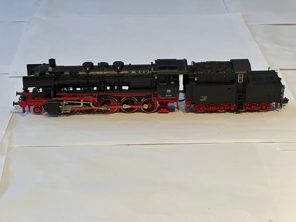 Fleischmann H0 - 4175 - Locomotiva a vapore (1) - BR 50 058 - DB #1.0