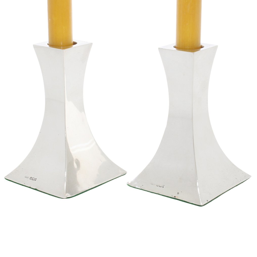 Thomas A Scott - Κηροπήγιο (2) - .925 silver - Ασημένιο κανδήλι 1903 #1.0